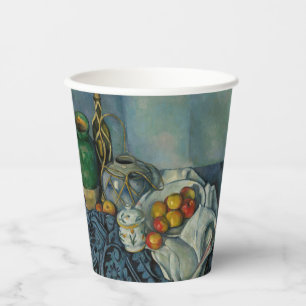 Vasos De Papel Paul Cezanne - Todavía la vida con manzanas