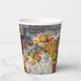 Vasos De Papel Paul Cezanne - Todavía la vida con una canasta