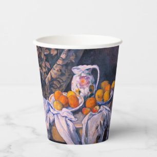Vasos De Papel Paul Cezanne - Todavía la vida con una cortina