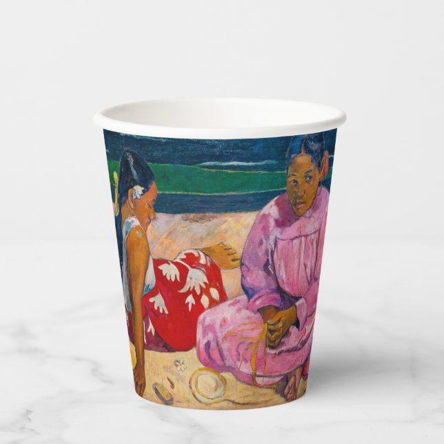Vasos De Papel Paul Gauguin - Mujeres tahitianas en la playa (Anverso)