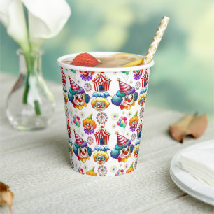 Vasos De Papel Payasos de Circo