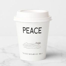 Vasos De Papel Peace Be still Boat in water