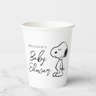Vasos De Papel Peanuts Snoopy   BABY SHOWER