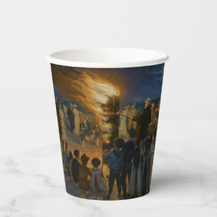 Vasos De Papel Peder Severin Kroyer - El incendio de la víspera d