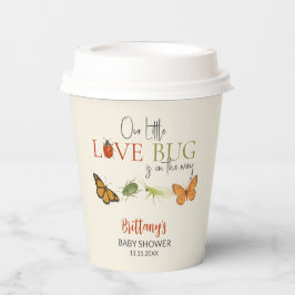 Vasos De Papel Pegatina de Baby Shower Little Love Bug
