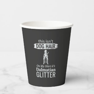 Vasos De Papel Pelo de perro dálmata brillo divertido mascota