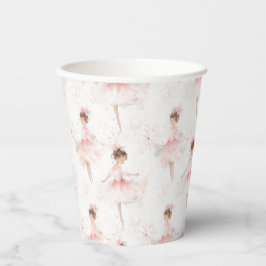 Vasos De Papel Pequeña Ballerina #4 - Chica asiático