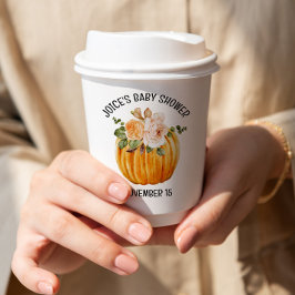 Vasos De Papel Pequeña Bomba Floral Caída Baby Shower