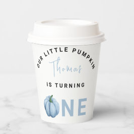 Vasos De Papel Pequeña Calabaza primera fiesta de cumpleaños