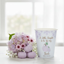 Pequeña calabaza suave azul Baby Shower