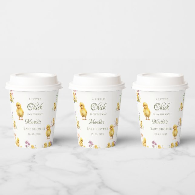 Vasos De Papel Pequeña chica está en camino a la granja de la duc (Multi)