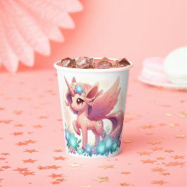 Vasos De Papel Pequeña Fantasía Unicorn Baby Shower