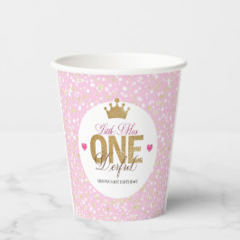 Vasos De Papel Pequeña Miss Maravilloso Cumpleaños