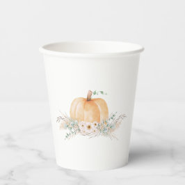 Vasos De Papel Pequeñas calabazas de Baby Shower