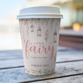 Vasos De Papel Pequeño Baby Shower rosado encantado