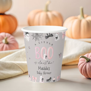 Vasos De Papel Pequeño Boo Chica de Halloween Copas de papel de B