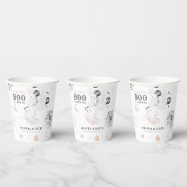Vasos De Papel Pequeño Boo Fantasma Fantasma Halloween Niña Ducha