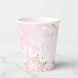 Vasos De Papel Pequeño Chica de Snowflake Baby Shower