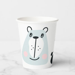 Vasos De Papel Pequeño oso oso gracioso