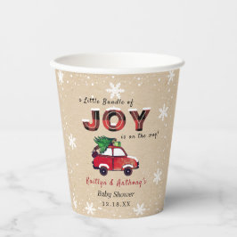 Vasos De Papel Pequeño paquete de alegría | NAVIDADES BABY SHOWER