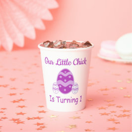Vasos De Papel Pequeño polluelo de cumpleaños
