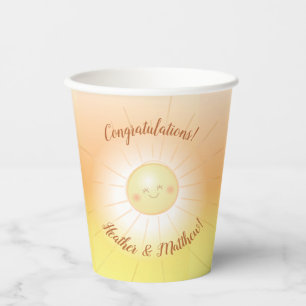 Vasos De Papel Pequeño rayo de luz solar Baby Shower