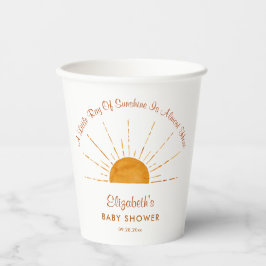 Vasos De Papel Pequeño Rayo Del Sol Baby Shower