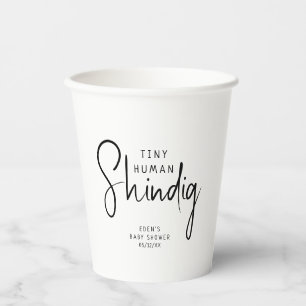 Vasos De Papel Pequeño resquicio humano neutro moderno simple