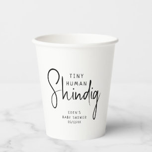 Vasos De Papel Pequeño resquicio humano neutro moderno simple
