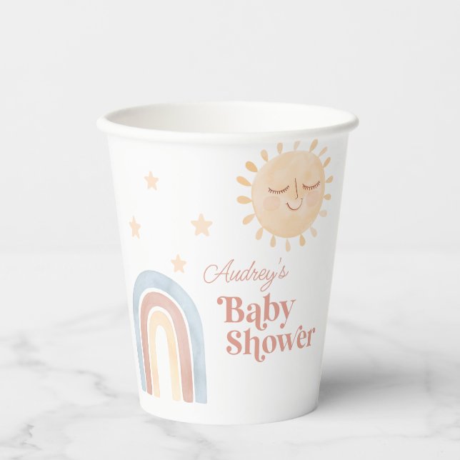Vasos De Papel Pequeño y bonito Baby Shower (Anverso)