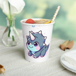 Vasos De Papel Pequeño y soñado Baby Shower de dinosaurios