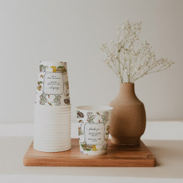 Vasos De Papel Pequeños Maravillas | Baby Shower de Jardín de Pri