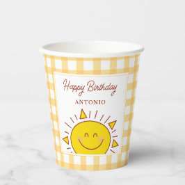 Vasos De Papel Pequeños niños soleados felices Fiestas de cumplea