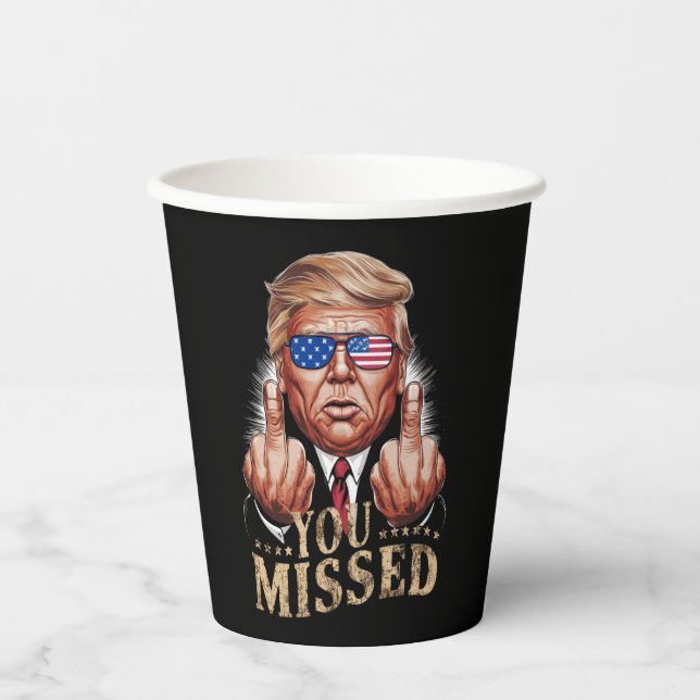 Vasos De Papel Perdiste las elecciones estadounidenses de Donald  (Anverso)