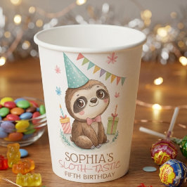 Vasos De Papel Perezoso cumpleaños infantil perezoso-tástico
