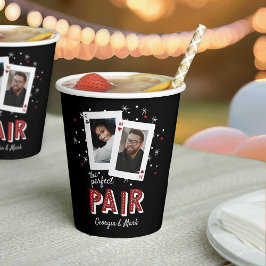Vasos De Papel Perfecto Pair Casino Tema Parejas Foto