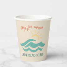Permanece para Sunset Brine Beach Club Cups