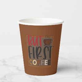 Vasos De Papel Pero la primera cita del café