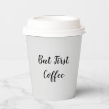 Pero primero, el café en blanco