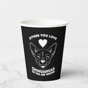 Vasos De Papel Perro chihuahua Lover