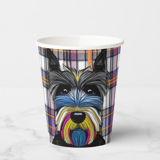 Vasos De Papel Perro de Escocia (Izquierda)