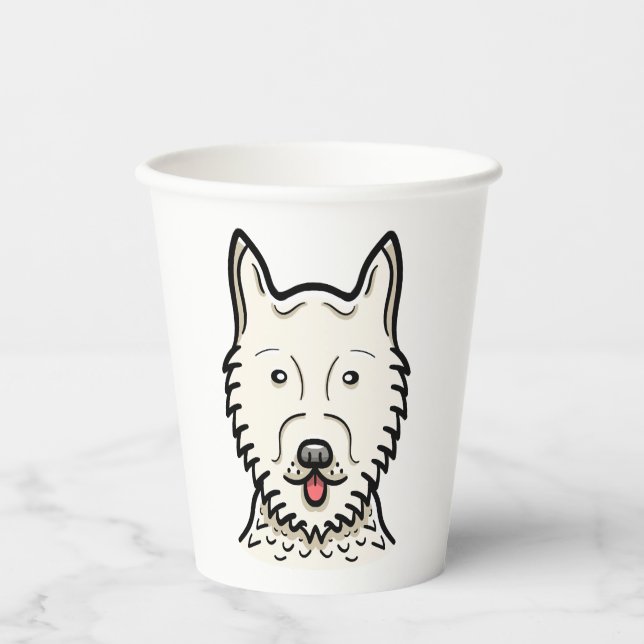 Vasos De Papel Perro esquimal americano (Anverso)