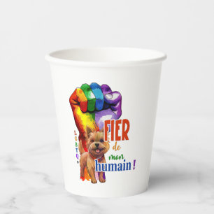 Vasos De Papel Perro Norwich Terrier