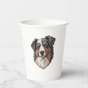 Vasos De Papel Perro pastor australiano