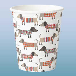 Vasos De Papel Perro salchicha Dachshund