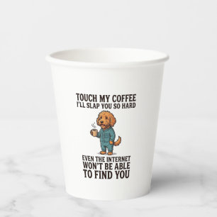 Vasos De Papel Perro Sheltie Vintage Amo a mi Bruiser Diseño Retr