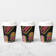 Perros Calientes de Comida Rápida y Hamburguesa