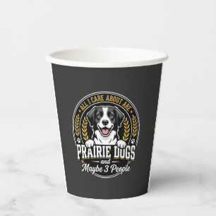 Vasos De Papel Perros de la pradera Tal vez 3 personas Diseño