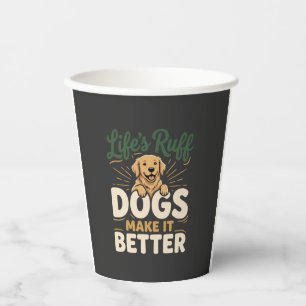 Vasos De Papel Perros Divertidos Lo Hacen Mejor
