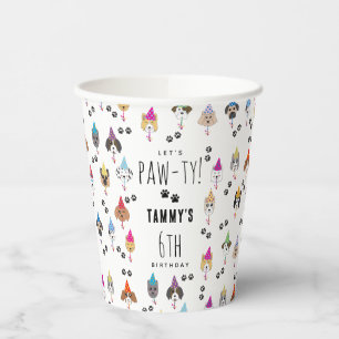 Vasos De Papel Perros Fiestas de cumpleaños malhumorados